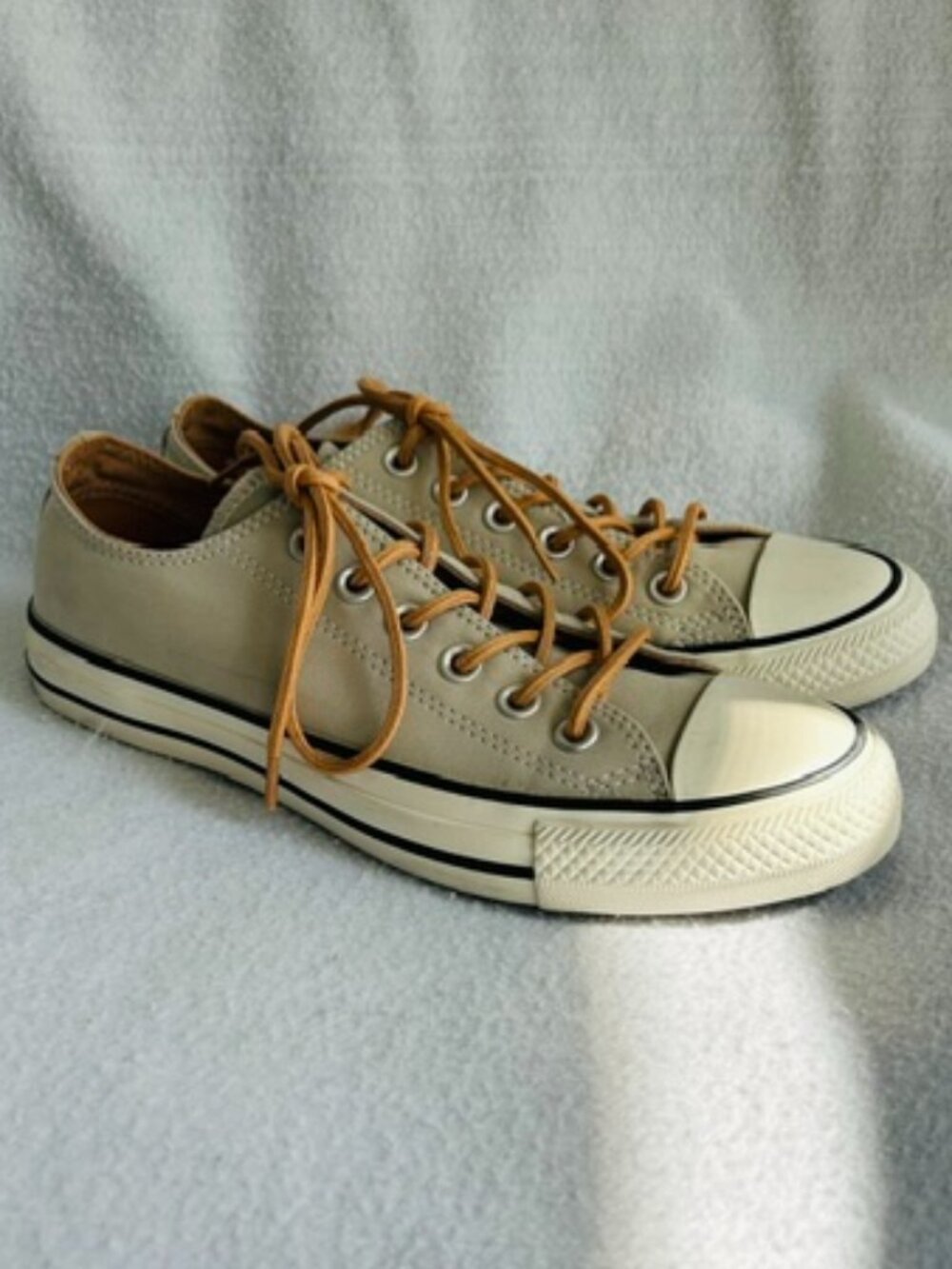 Converse Chuck Taylor All Star Gull Grey Peached Canvas Low Top Sneakers W7 / M5